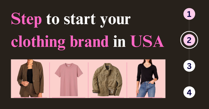 Step to start your clothing brand in USA